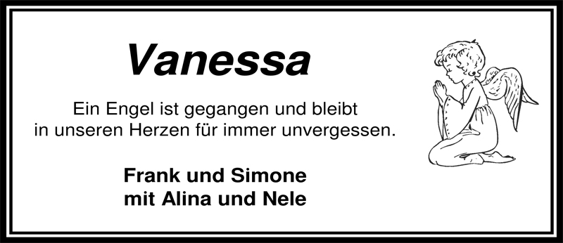  Traueranzeige für Vanessa Nannen vom 22.02.2010 aus Nordwest-Zeitung
