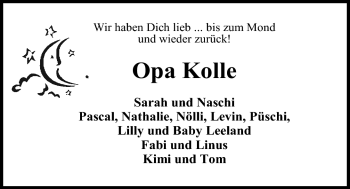 Traueranzeige von Karl-Heinz (Kolle) Wilhelm von Nordwest-Zeitung