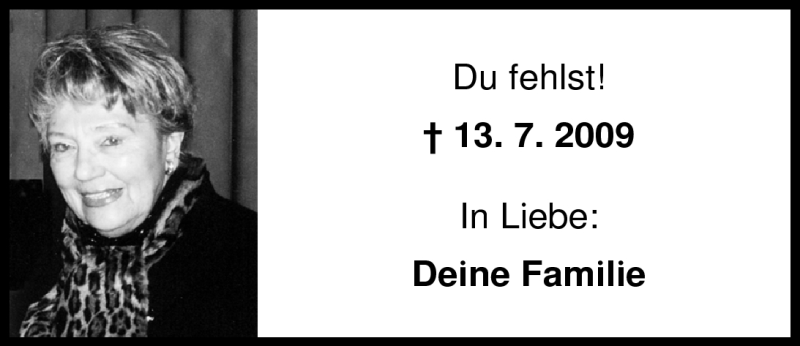  Traueranzeige für Ilse Dietzsch vom 13.07.2010 aus Nordwest-Zeitung