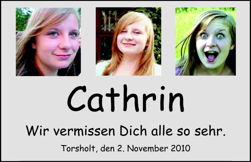  Traueranzeige für Cathrin Hellwig vom 02.11.2010 aus Nordwest-Zeitung