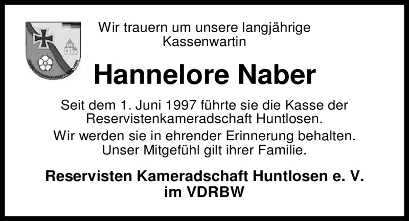  Traueranzeige für Hannelore Naber vom 21.03.2012 aus Nordwest-Zeitung