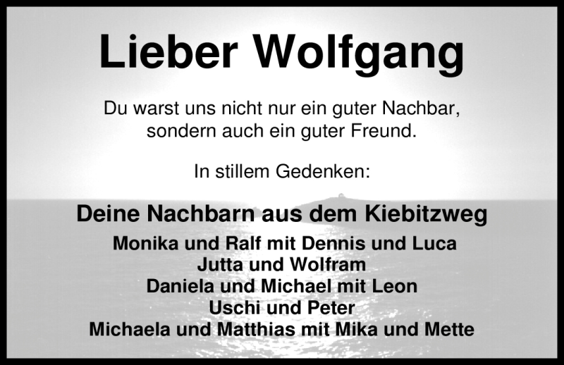  Traueranzeige für Hans Wolfgang Kaltenbach vom 14.07.2012 aus Nordwest-Zeitung