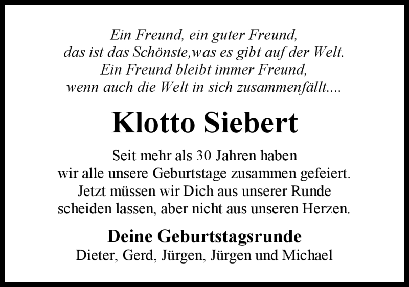  Traueranzeige für Karl-Otto Siebert vom 11.10.2012 aus Nordwest-Zeitung