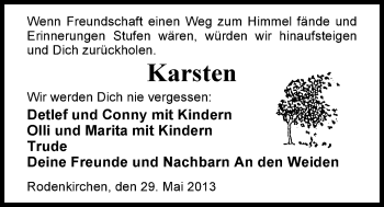 Traueranzeige von Karsten Eckhoff von Nordwest-Zeitung