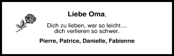 Traueranzeige von Edith Drees von Nordwest-Zeitung