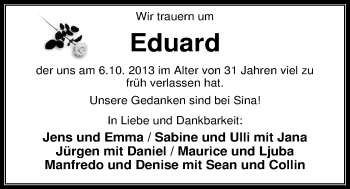 Traueranzeige von Eduard Esse von Nordwest-Zeitung