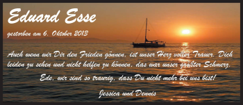 Traueranzeige von Eduard Esse von Nordwest-Zeitung