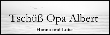 Traueranzeige von Albert Leonards von Nordwest-Zeitung