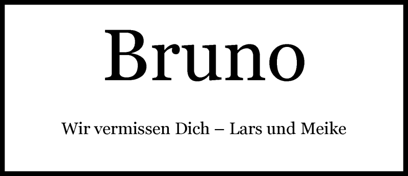  Traueranzeige für Bruno Gollenstede vom 11.11.2014 aus Nordwest-Zeitung