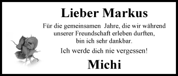 Traueranzeige von Markus Winter von Nordwest-Zeitung