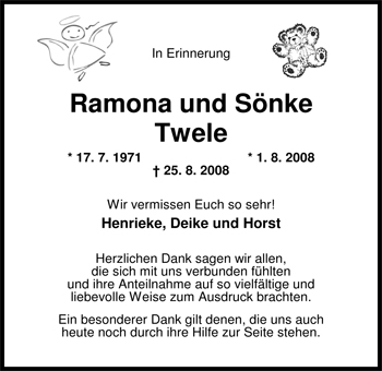 Traueranzeige von Sönke Twele von Nordwest-Zeitung