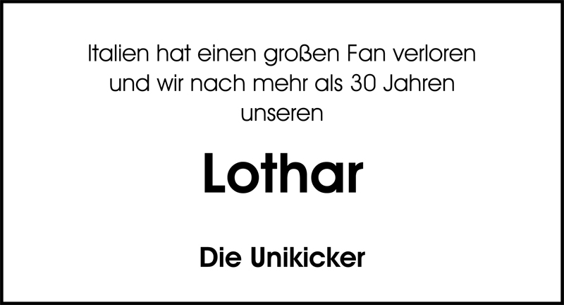  Traueranzeige für Lothar Trinter vom 24.11.2008 aus Nordwest-Zeitung