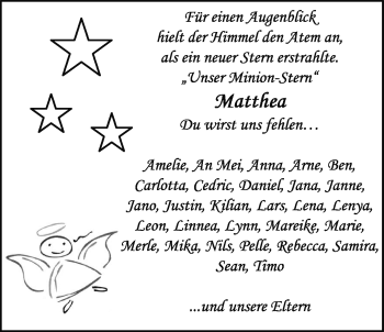 Traueranzeige von Matthea Peters von Nordwest-Zeitung