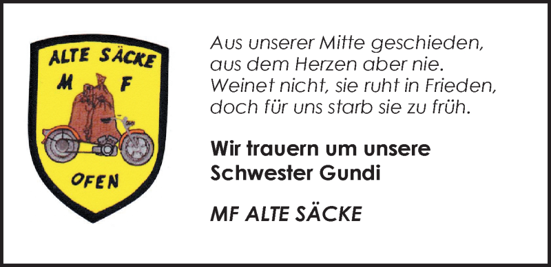  Traueranzeige für Gundi Salowsky vom 12.03.2016 aus Nordwest-Zeitung