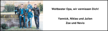 Traueranzeige von Wilfried Rost von Nordwest-Zeitung