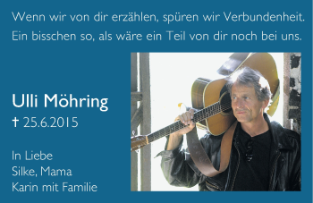 Traueranzeige von Ulli Möhring von Nordwest-Zeitung