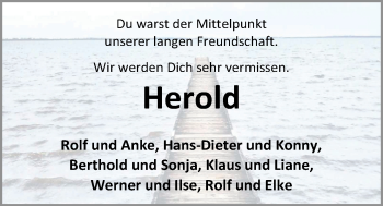 Traueranzeige von Herold Menssen von Nordwest-Zeitung