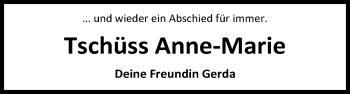 Traueranzeige von Anne-Marie Oetken von Nordwest-Zeitung
