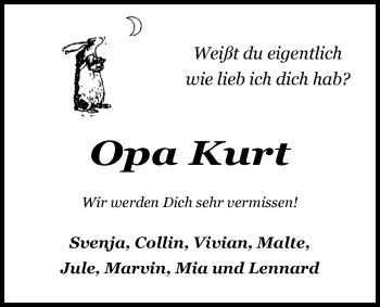 Traueranzeige von Kurt  van Aswege von Nordwest-Zeitung