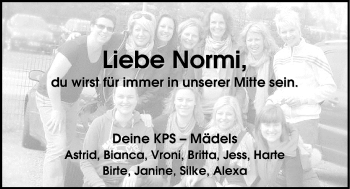 Traueranzeige von Christiane Normann von Nordwest-Zeitung