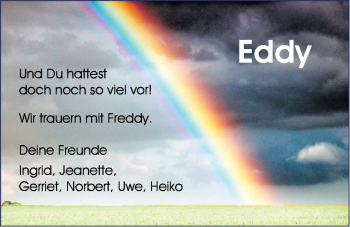 Traueranzeige von Eddy Rostek von Nordwest-Zeitung