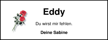 Traueranzeige von Eddy Rostek von Nordwest-Zeitung