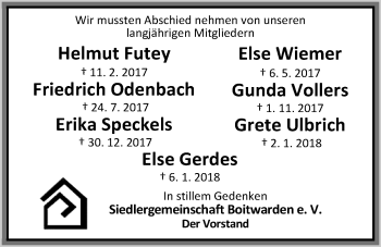 Traueranzeige von Gunda Vollers von Nordwest-Zeitung