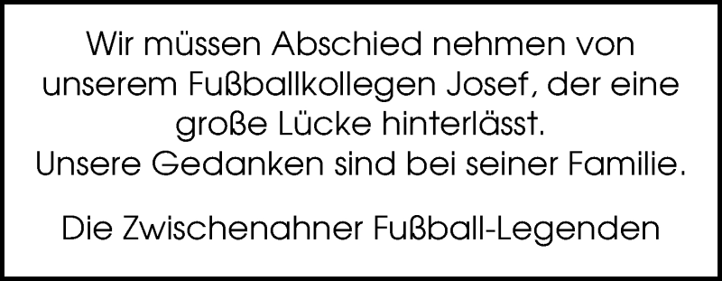  Traueranzeige für Josef Thomalla vom 11.04.2018 aus Nordwest-Zeitung