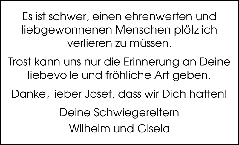  Traueranzeige für Josef Thomalla vom 11.04.2018 aus Nordwest-Zeitung