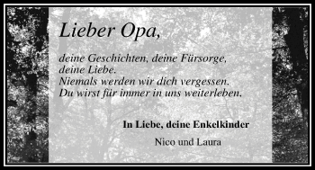 Traueranzeige von Günther Christoffers von Nordwest-Zeitung