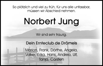 Traueranzeige von Norbert Jung von Nordwest-Zeitung