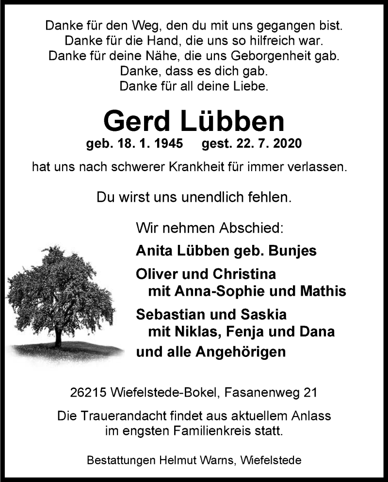 NWZTrauer.de Trauerportal Oldenburg