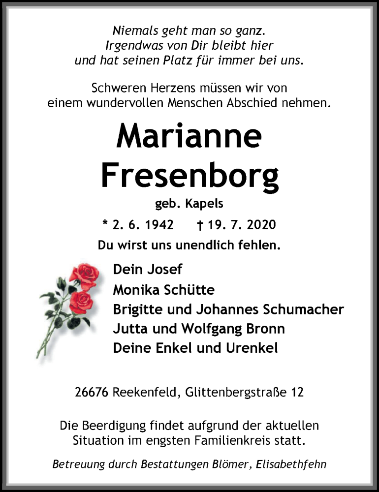 NWZTrauer.de Trauerportal Oldenburg