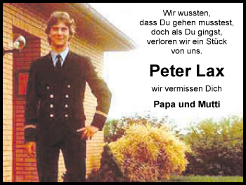 Traueranzeige von Peter Lax von Nordwest-Zeitung