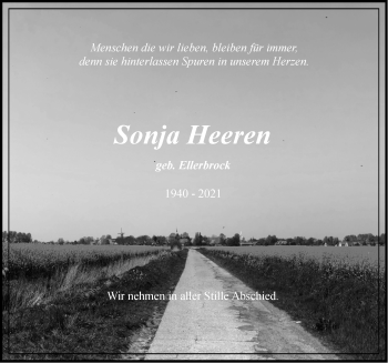 Traueranzeige von Sonja Heeren von Emder Zeitung