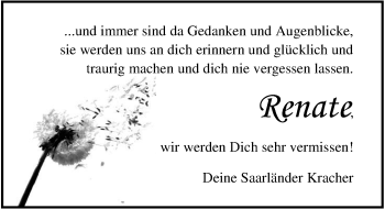 Traueranzeige von Renate Schwarting von Nordwest-Zeitung