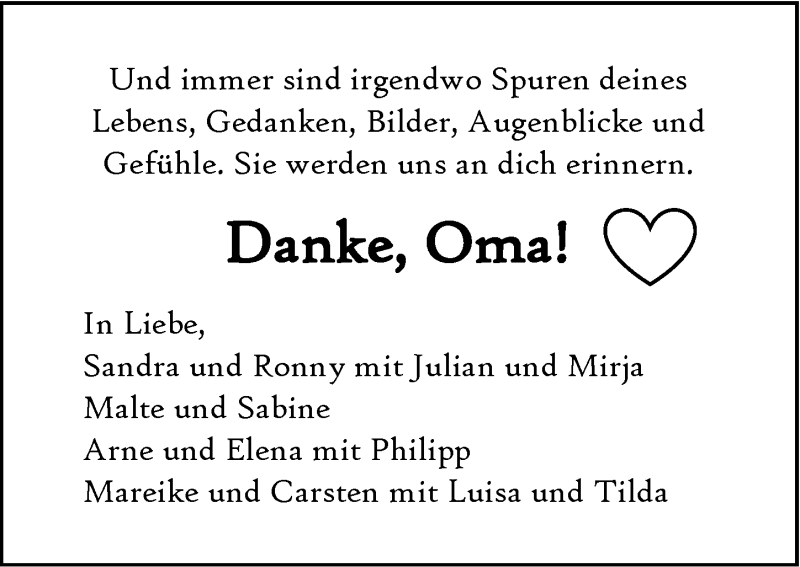  Traueranzeige für Margot Hedemann vom 28.12.2021 aus Nordwest-Zeitung