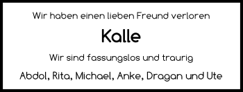 Traueranzeige von Karl-Heinz Meyer von Nordwest-Zeitung