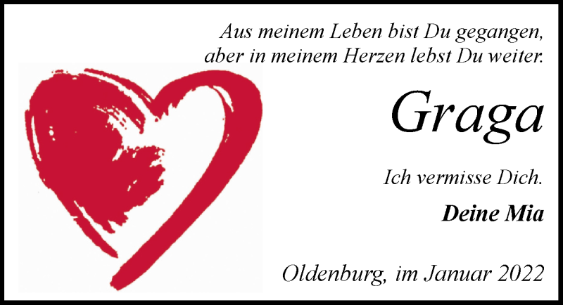  Traueranzeige für Katharina Weindok vom 08.01.2022 aus Nordwest-Zeitung