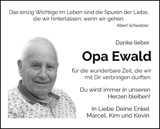 Traueranzeige von Ewald Pleyn von Nordwest-Zeitung