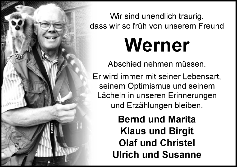  Traueranzeige für Werner Neuhalfen vom 28.12.2022 aus Nordwest-Zeitung