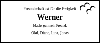 Traueranzeige von Werner Schepa von Nordwest-Zeitung