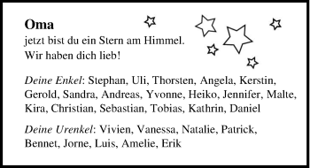 Traueranzeige von Brigitte Hahn von Nordwest-Zeitung