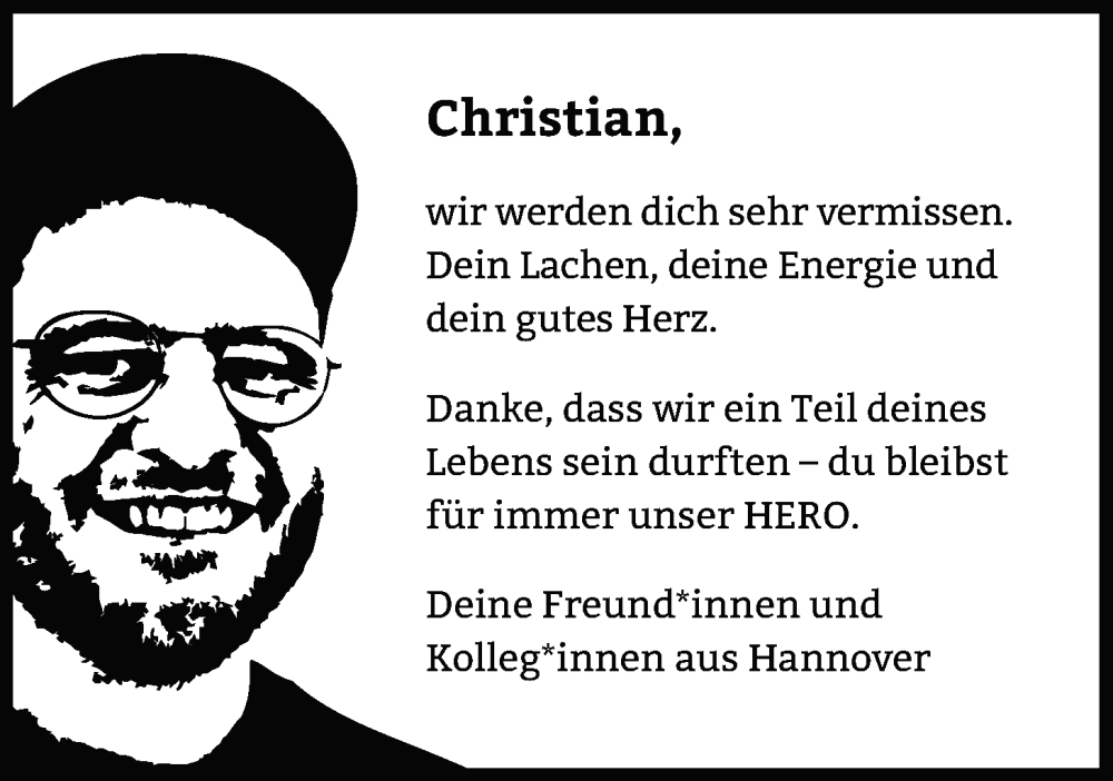  Traueranzeige für Christian Neefe vom 28.01.2023 aus Nordwest-Zeitung