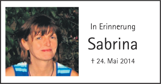 Traueranzeige von Sabrina Sonnabend von Nordwest-Zeitung