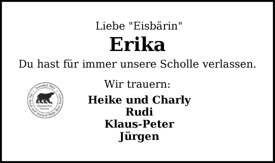 Traueranzeige von Erika Lach von WZ/JW/AH