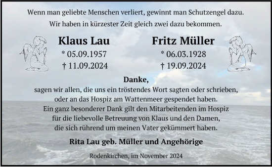 Traueranzeige von Fritz Müller von Nordwest-Zeitung