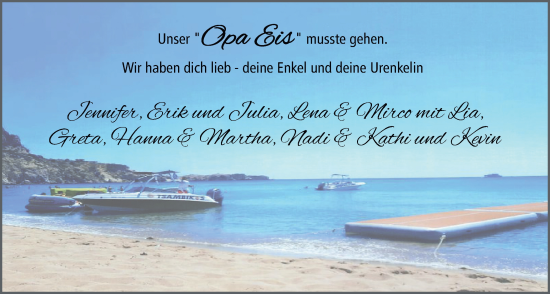 Traueranzeige von Opa  von Nordwest-Zeitung