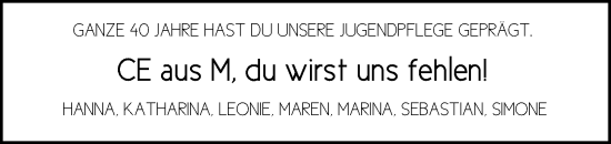 Traueranzeige von Carsten Eikers von Nordwest-Zeitung