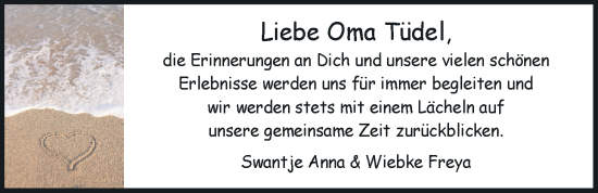 Traueranzeige von Edeltraud Janssen von WZ/JW/AH